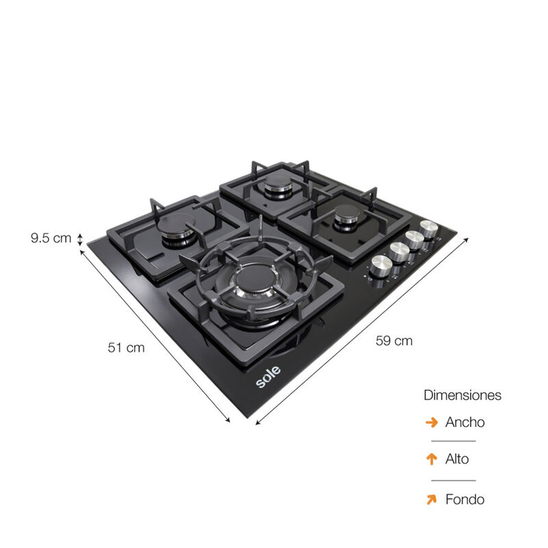 COMBO DE COCINA SOLCO040 + TURE63CO + SOLHO007 (3 BT)
