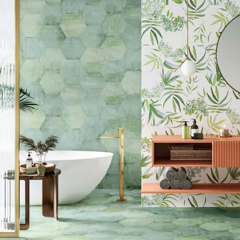 PORCELANATO ESMALTADO OASIS AQUAMARINE MATE 33X28.50 CM