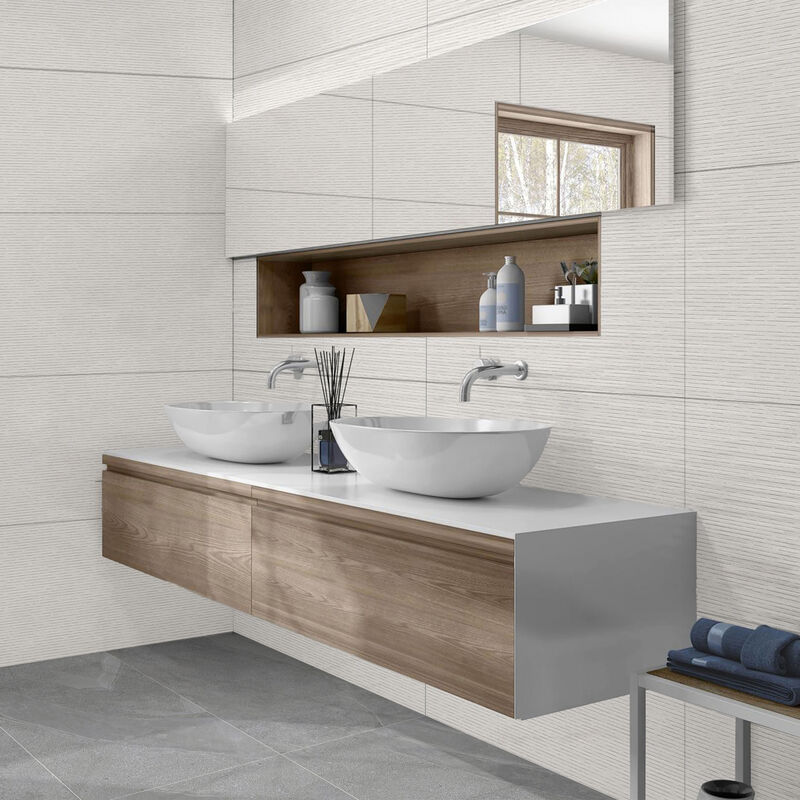 PORCELANATO ESMALTADO TRUCKER MARFIL RÚSTICO 60X120 CM
