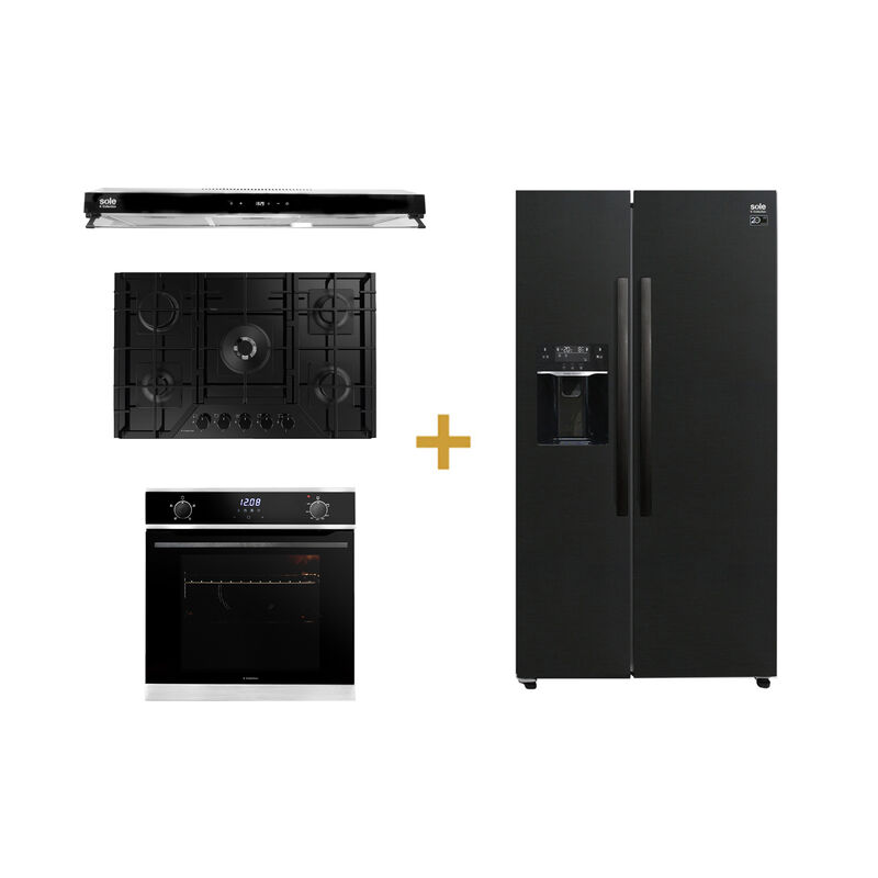 S-COLLECTION COMBO DE COCINA SOLCO060+TURE19CO+SOLHO018+SOLREF513BLKI