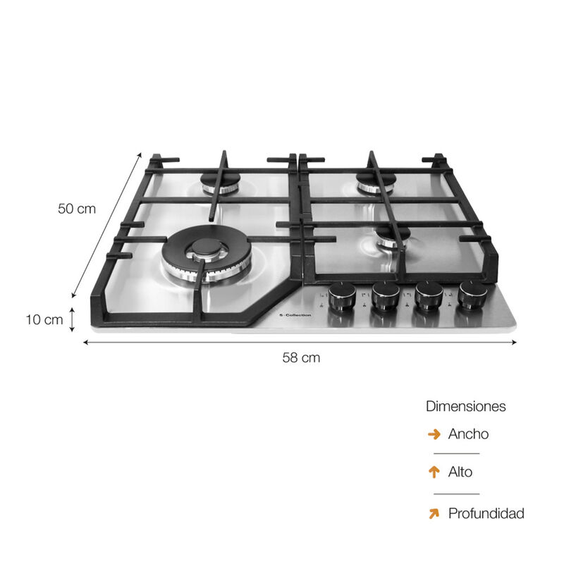S-COLLECTION COMBO DE COCINA SOLCO063+TURE93CO+SOLHO018+SOLREF513INOX