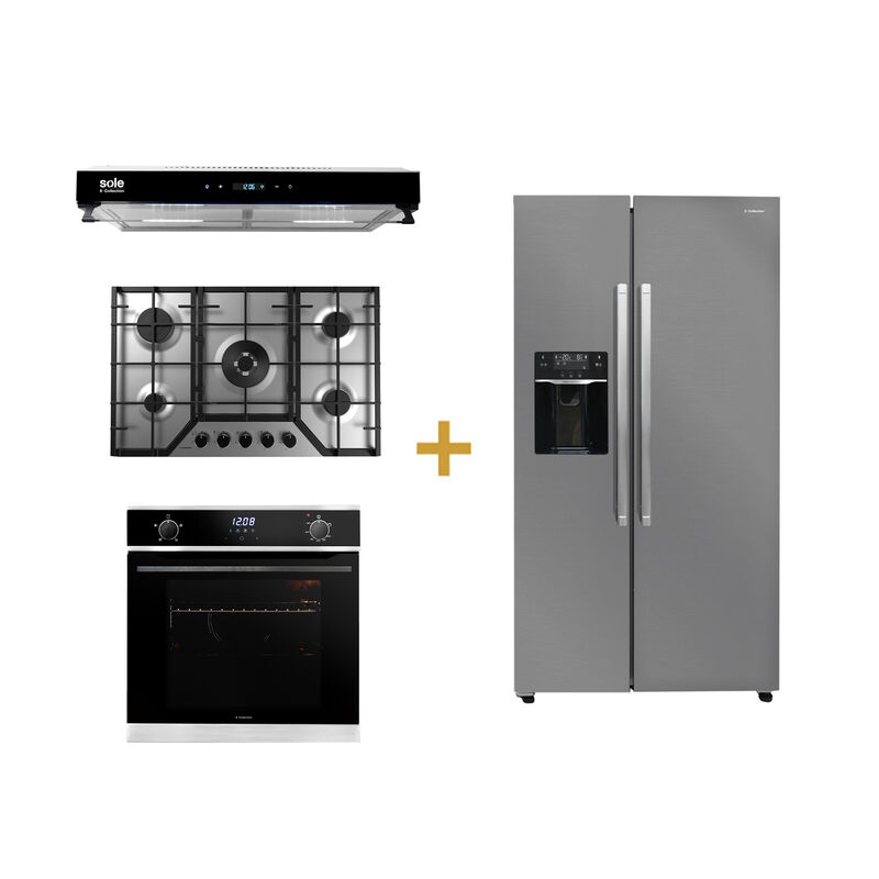 S-COLLECTION COMBO DE COCINA SOLCO064+TURE94CO+SOLHO018+SOLREF513INOX