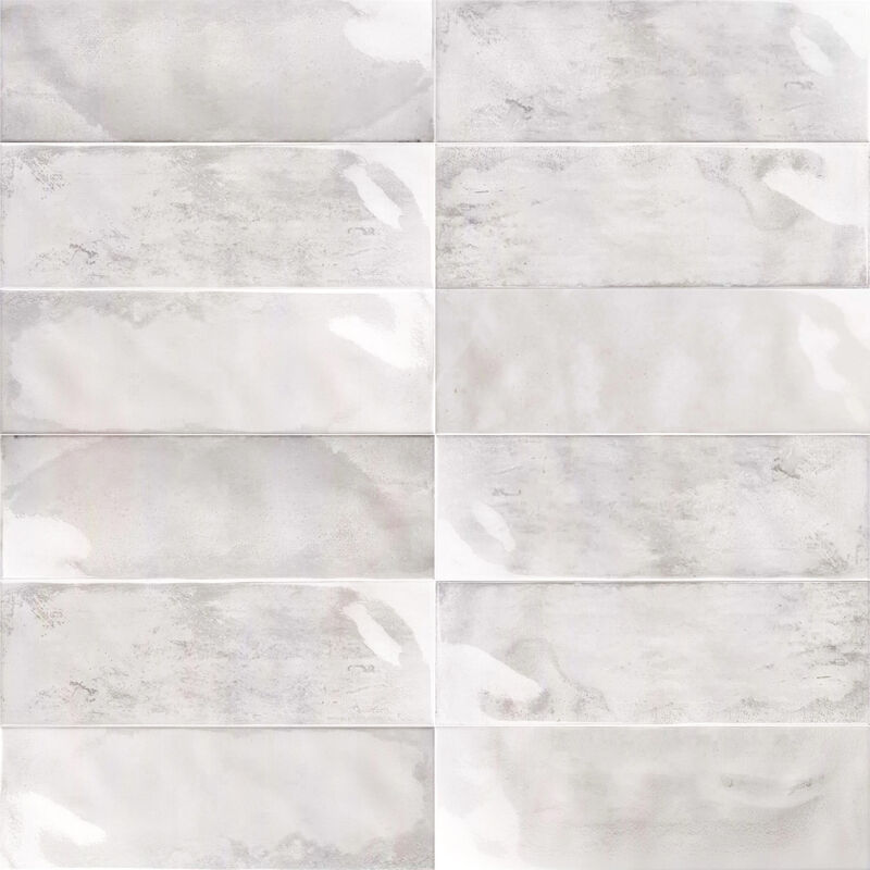 PORCELANATO ESMALTADO ZILIJ WHITE BRILLO 15X45 CM