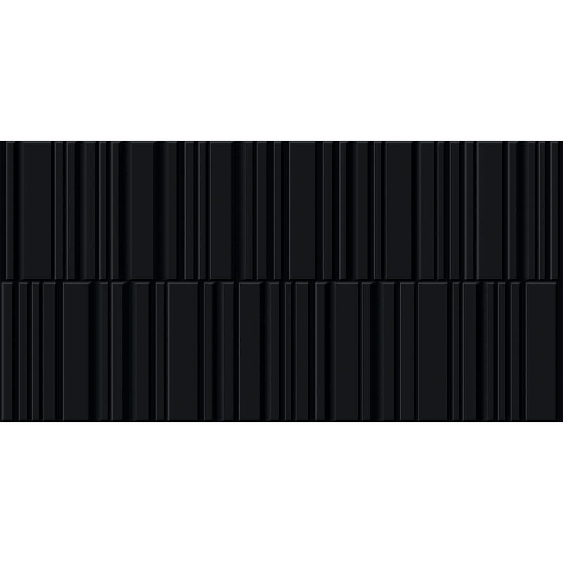 SEMIGRES ESMALTADO ARTEK BLACK MATE 45X90 CM