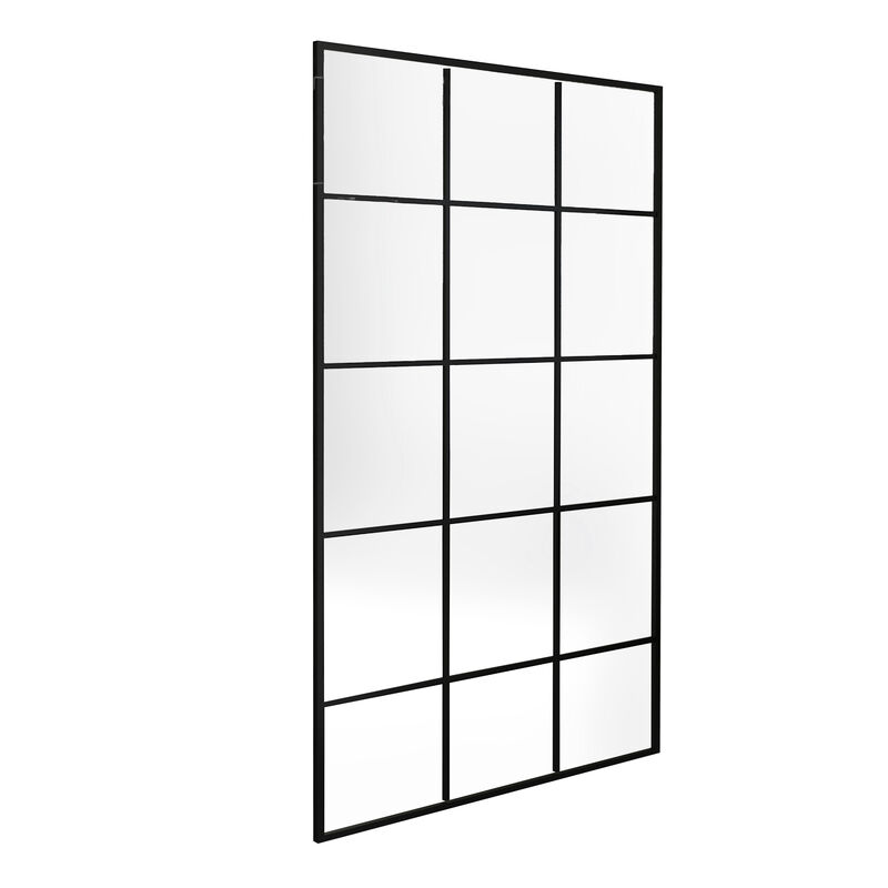 KLIPEN MAMPARA PARA DUCHA FIJA GRID NEGRO MATE 90X198CM 8MM