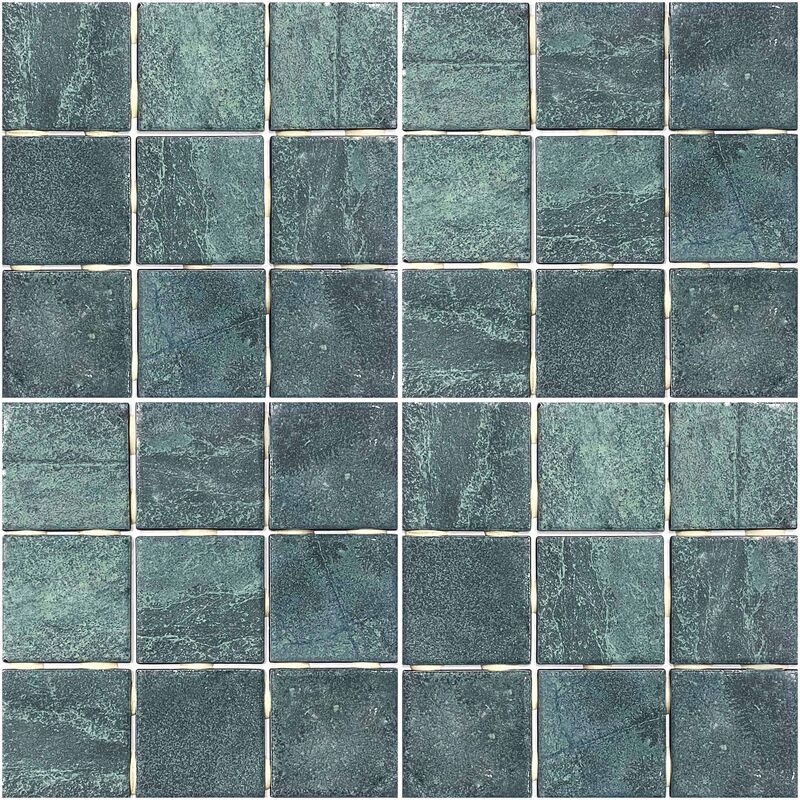 SEMIGRES ESMALTADO SANCHO GREEN BRILLO 30.70X30.70 CM