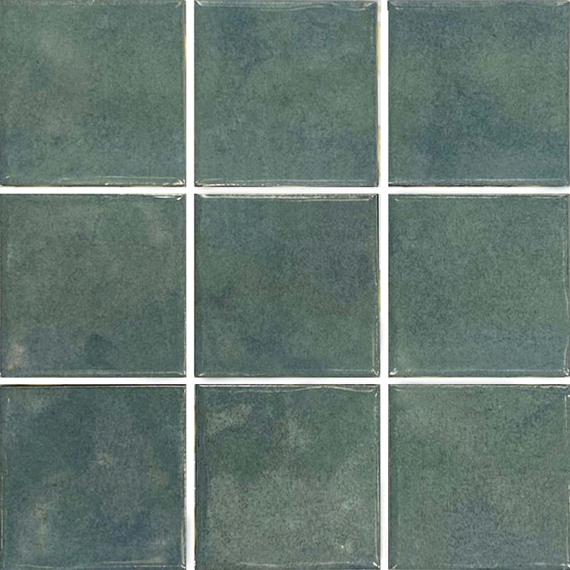 SEMIGRES ESMALTADO DIVERSITA VERDE BRILLO 30.70X30.70 CM