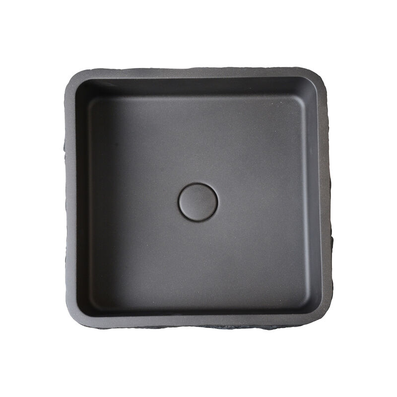 LAVATORIO BOWL 4EVER STONE NEGRO 40X40X12 CM