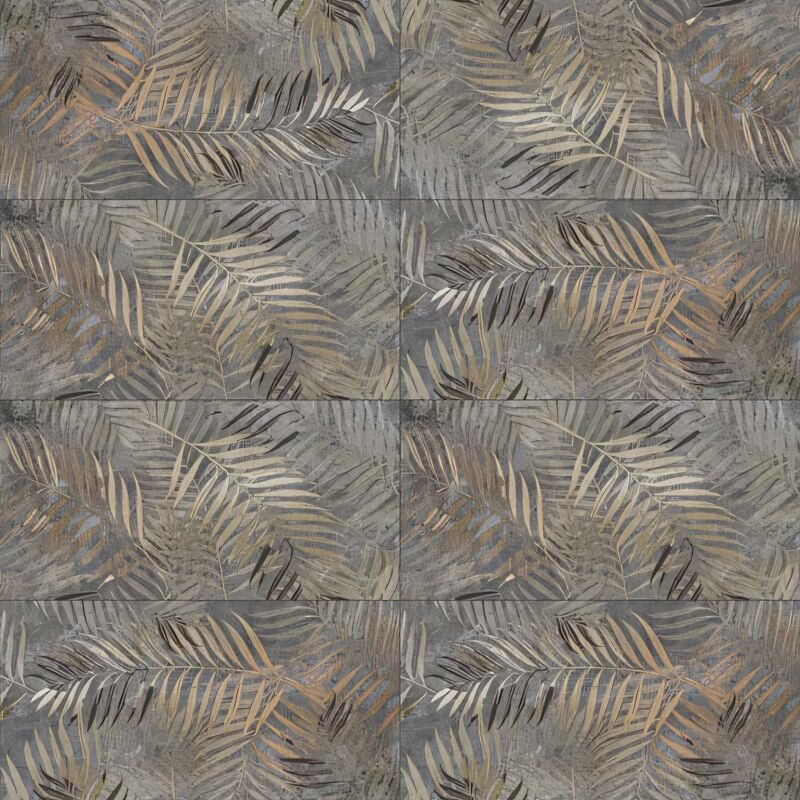 PORCELANATO ESMALTADO WALLPAPER GOLDEN FERN MATE 60X120 CM