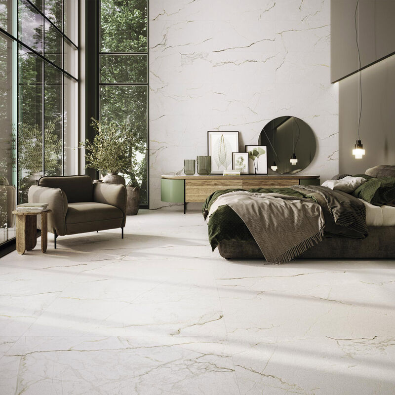 GRES PORCELÁNICO ESMALTADO COLBERT WHITE (PRC) MATE 60X120 CM