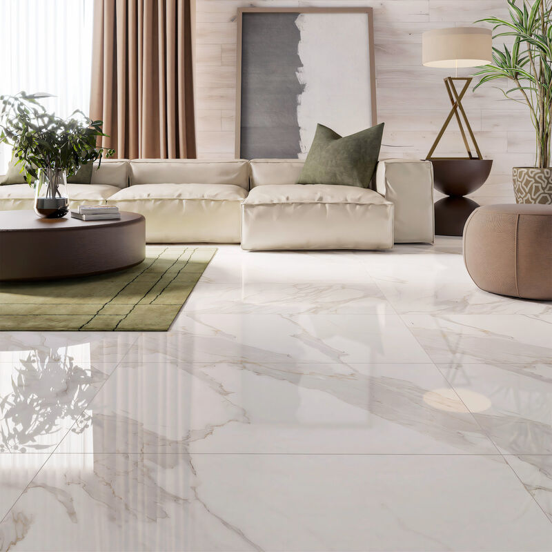 PORCELANATO ESMALTADO LIVIA BLANCO PULIDO 60X120 CM