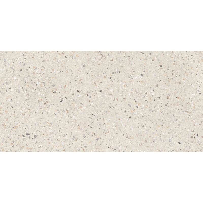 PORCELANATO NO ESMALTADO CONCRETE TERRAZO RICE NAT MATE 60X120 CM