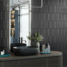 SEMIGRES ESMALTADO ARTEK BLACK MATE 45X90 CM