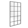 KLIPEN MAMPARA PARA DUCHA FIJA GRID NEGRO MATE 90X198CM 8MM