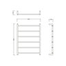 TOALLERO ELÉCTRICO IMPERIA 60X80 CM CROMADO 72W 220V